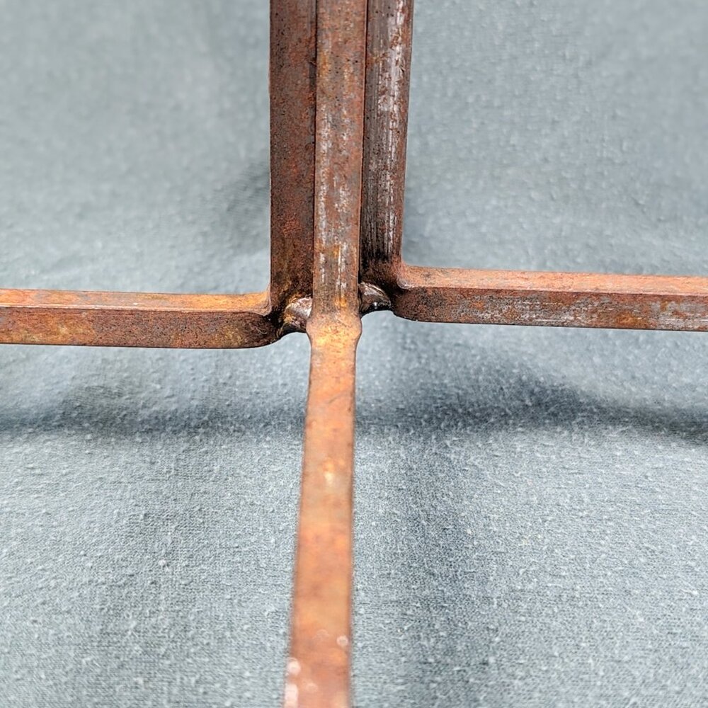 Vintage Wrought Iron Mug Holder Metal Coffee Cup Stand Rustic 16" x 8" Holds 4 - Picture 12 of 16